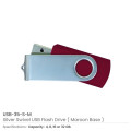 Silver Swivel USB Flash Drives