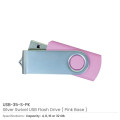 Silver Swivel USB Flash Drives