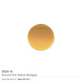 Round Flat Metal Badges 20mm