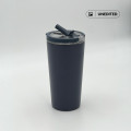 MARBELLA - Hans Larsen Double Wall Tumbler with Sip Lid 600 ml - Navy Blue