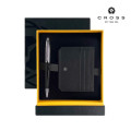 Cross Calais™ Ballpoint Pen with Leather Cardholder - Black