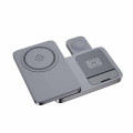 ARGENE - @memorii Magfold 3 in 1 Wireless Charger Stand - Metallic Grey