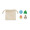 RUBBIES Set of 4 Christmas erasers