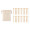 BIRDIE 20 bamboo golf tees set
