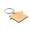 HOUSEBOO House shaped bamboo key ring
