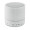 ROUND WHITE Round wireless speaker LED