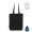 DARGUN - GRS-certified Recycled Cotton Tote Bag with Gusset - Black