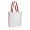 Non-Woven Shopping Bag Vertical White/Maroon