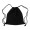 RINGE - Cotton Drawstring Bag - Black