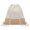 TRIGE - GRS-certified Recycled Cotton & Jute Drawstring Bag - Natural