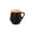 SEVILLA - eco-neutral Ceramic Mug with Bamboo Lid - Black