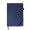 FAROE - Santhome A5 PU Hard Cover Notebook with Pen Loop - Navy Blue