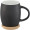 Hearth 400 ml ceramic mug with wooden coaster
