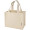 Odessa 220 g/m² GRS recycled cotton mini gusset tote bag 9L