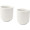 Male 90 ml ceramic espresso cups with matt finish - set of 2