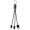 Metal 3-in-1 charging cable with keychain