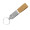 Metal Keychain with Cork Strap
