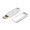 Thin White Metal Case USB Flash