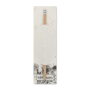 PENSEED Natural pencil in seeded pouch