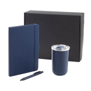 HEVIZ - Giftology Set of Tumbler, A5 Notebook and Pen - Navy Blue