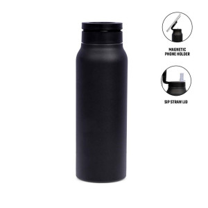 FERRO - Giftology Double Walled Vacuum Bottle with Mag Holder - Black