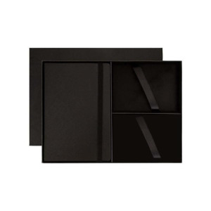 Cross Hardcover Notebook & 3pc Gift Box - Black