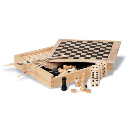 TRIKES 4 games in wooden box