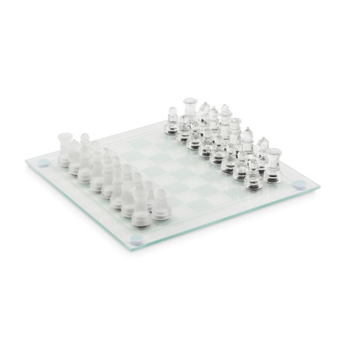 SCAGLASS Glass chess set board game