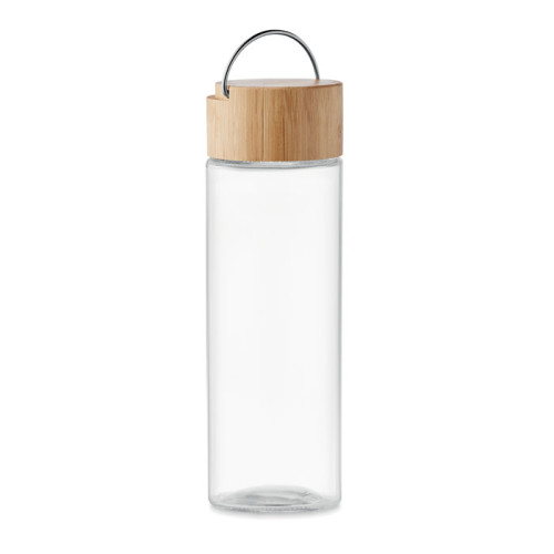 AMELAND Glass bottle 500ml bamboo lid