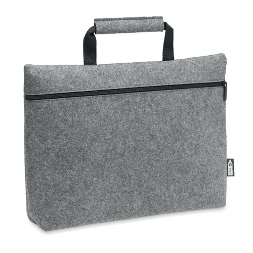 TAPLA RPET felt zippered laptop bag