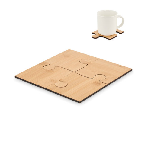 LEPY Set of 4 puzzle coasters