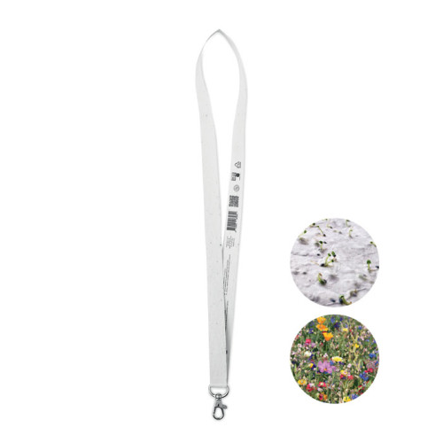 LANSEE Seed paper lanyard w/hook
