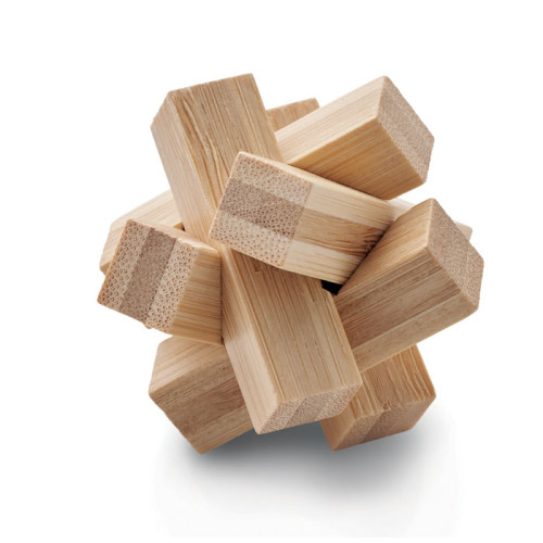 CUBENATS Bamboo brain teaser star shape