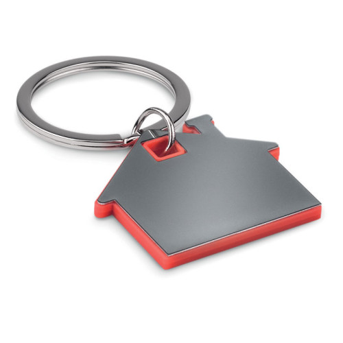 IMBA House shape plastic key ring