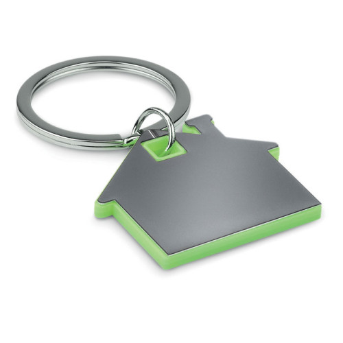 IMBA House shape plastic key ring