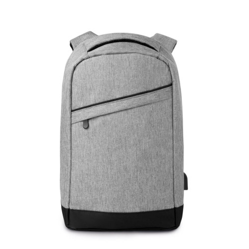 BERLIN 2 tone backpack incl USB plug