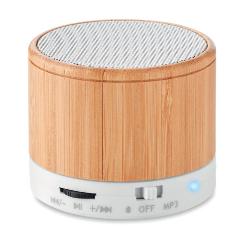 ROUND BAMBOO Round Bamboo wireless speaker