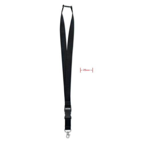 WIDE LANY Lanyard with metal hook 25mm