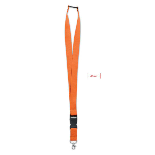 WIDE LANY Lanyard with metal hook 25mm