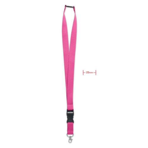 WIDE LANY Lanyard with metal hook 25mm