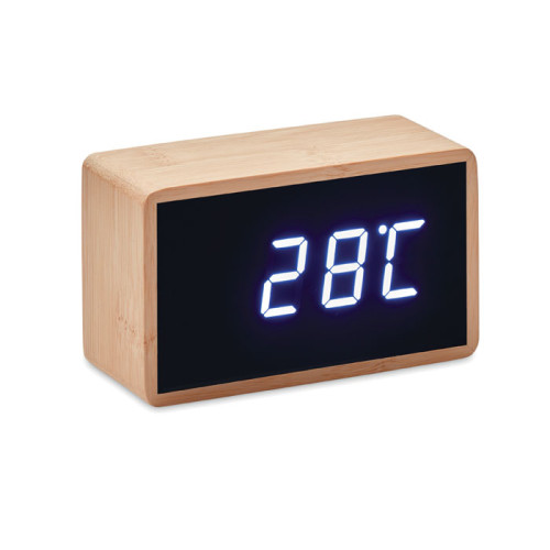 MIRI CLOCK LED alarm clock bamboo casing