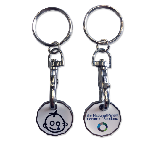 Trolley Coin Keyring - Printed