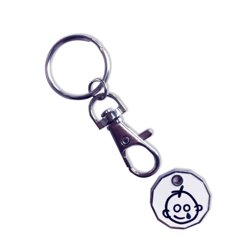 Trolley Coin Keyring - Printed