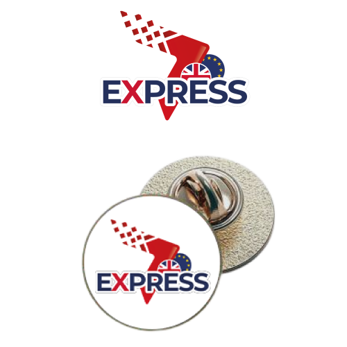 Express Epoxy Pin Badge