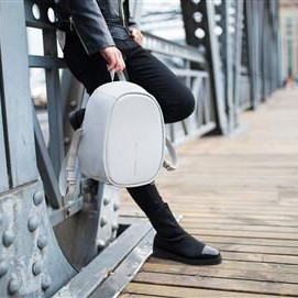 BOBBY ELLE - Anti-Theft Backpack - Light Grey
