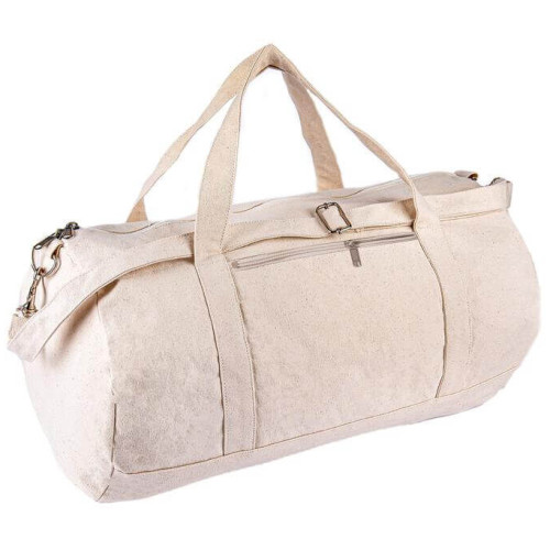 PUEBLA - GRS-certified Recycled Cotton Duffel / Gym Bag - Natural