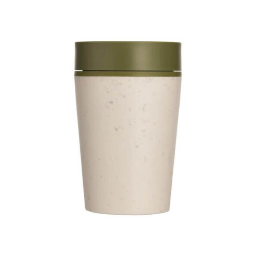 Circular Cup 8oz Cream & Honest Green