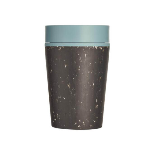 Circular Cup 8oz Black & Faraway Blue