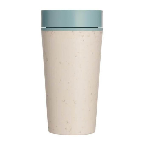 Circular Cup 12oz Cream & Faraway Blue