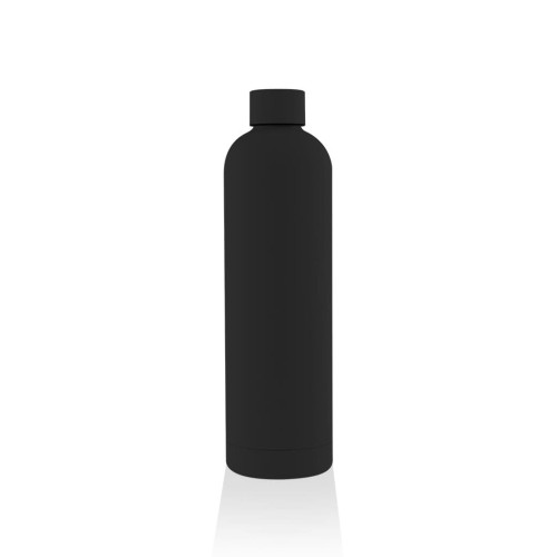 TAUNUS - Soft Touch Insulated Water Bottle - 750ml - Black